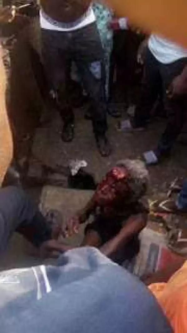 Cat Turns Into Old Woman In Lagos After Being Stoned By Boy (Photos)